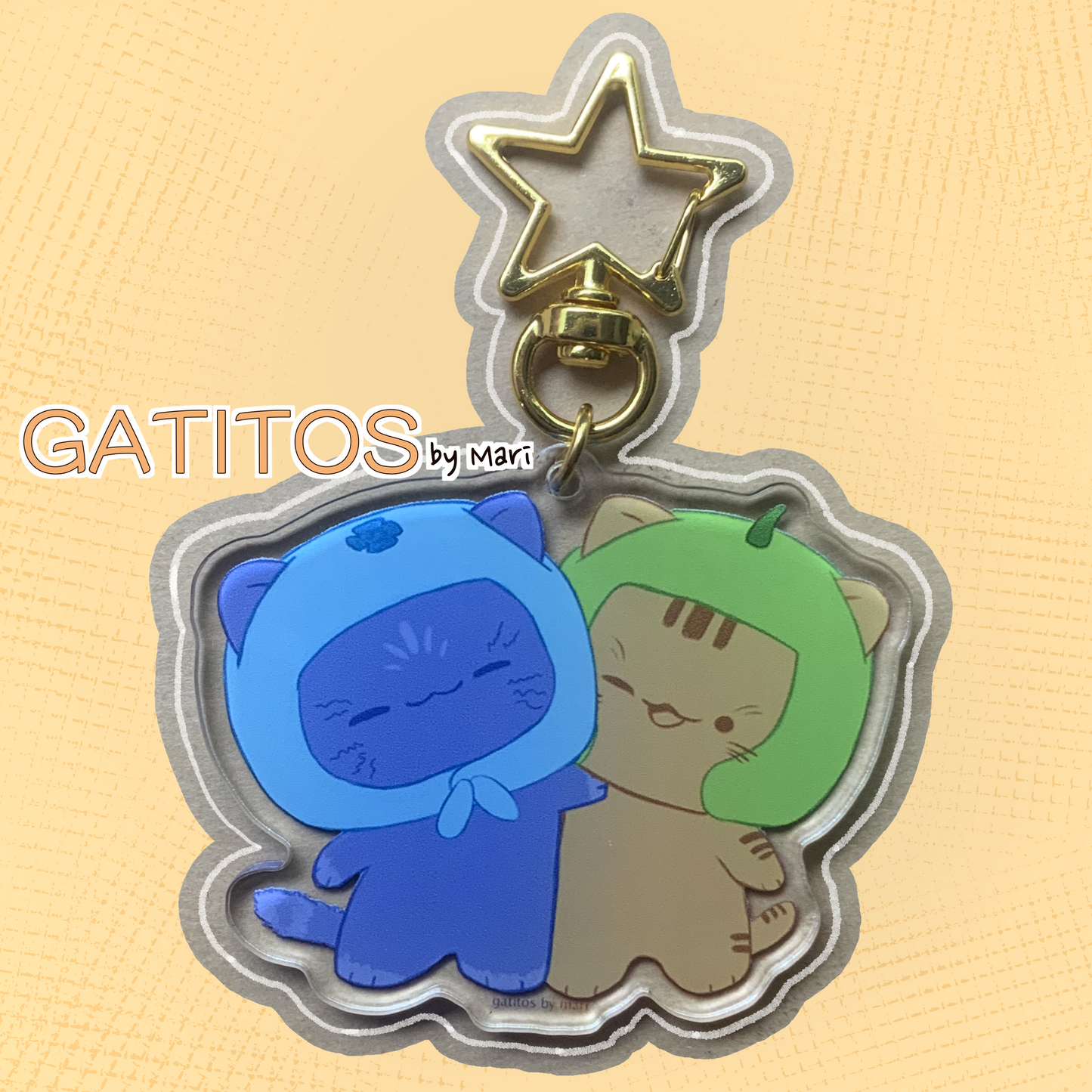 Main Crew Keychains - Clear Acrylic - Gatitos by Mari