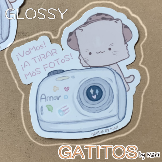 Sticker - Galletita - ¡Vamos! ¡A tirar más fotos! - Gatitos by Mari