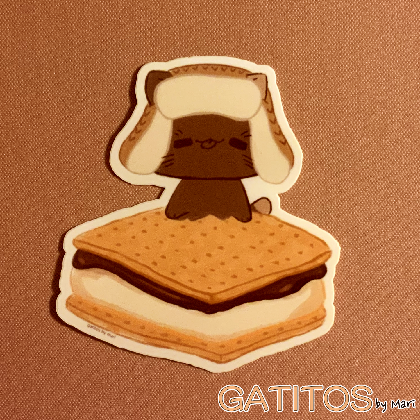 Sticker - A s'more and S'more - Gatitos by Mari