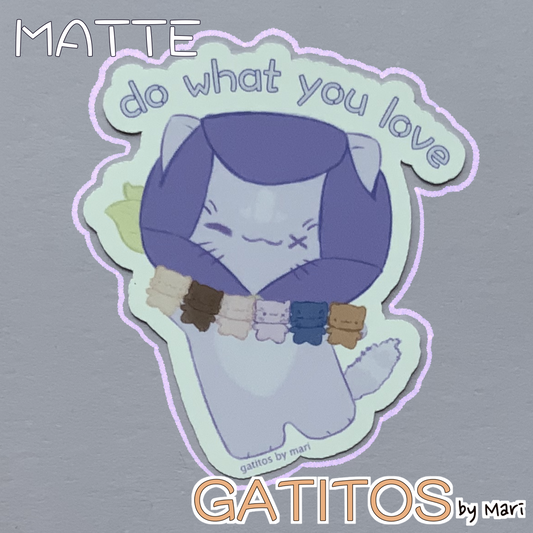 Sticker - Tulip - do what you love - Gatitos by Mari