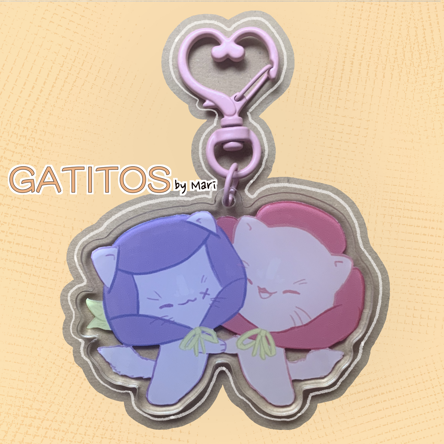 Main Crew Keychains - Clear Acrylic - Gatitos by Mari