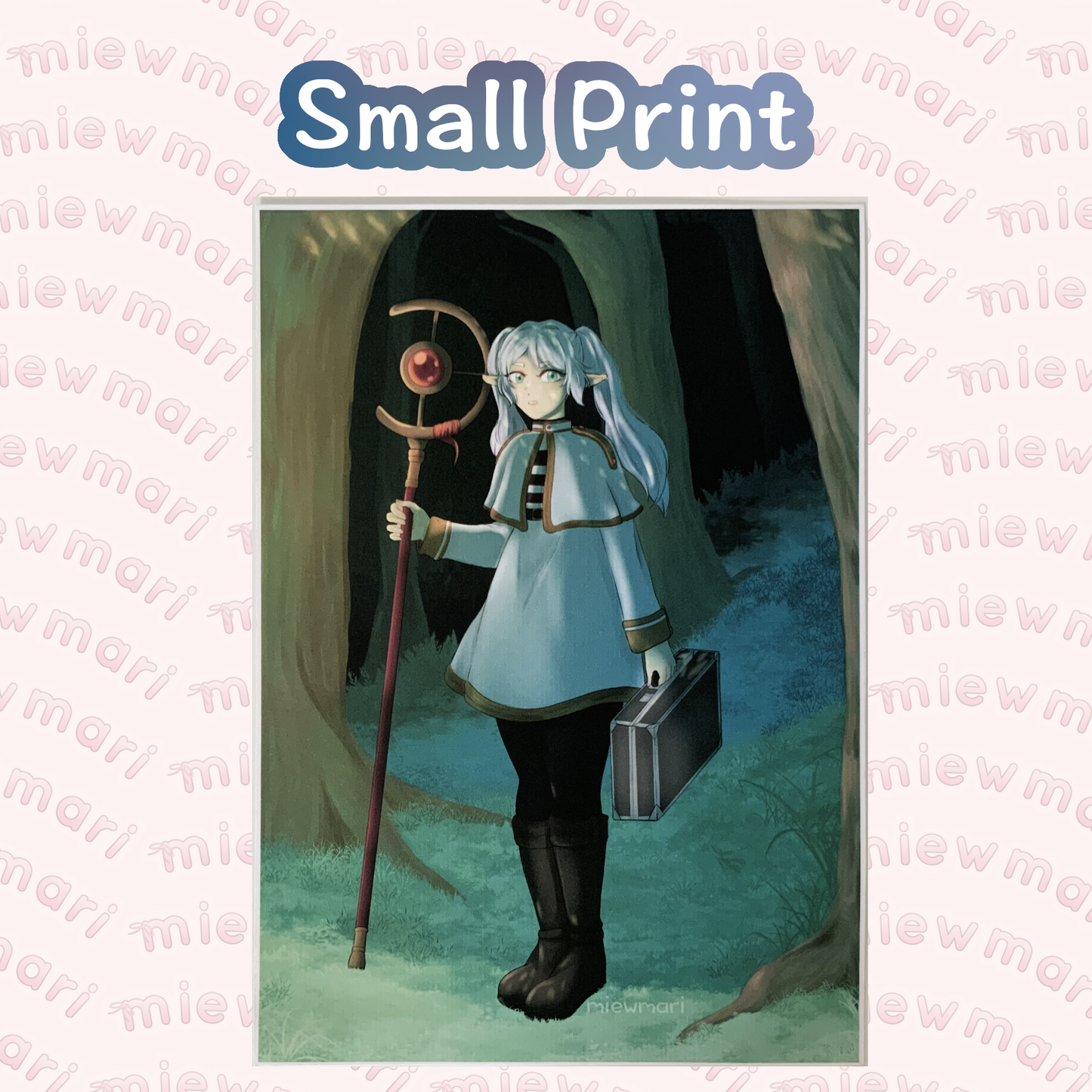 miewmari - Frieren - Small Print - fanart