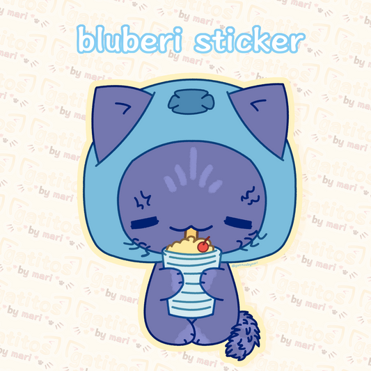 * ˚.🫧༘⋆ Sticker - Bluberi - Piñah Coladah - Gatitos by Mari
