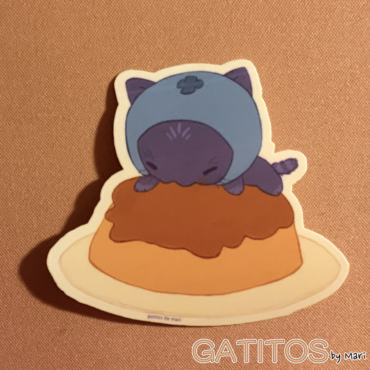 Sticker - Flan and Bluberi -  Gatitos by Mari