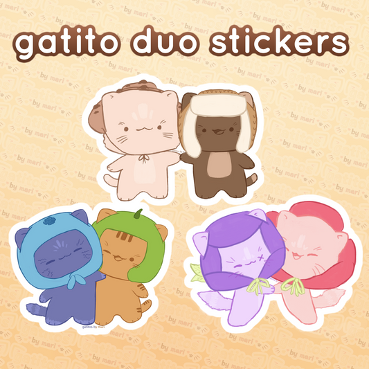 Sticker - Gatito Duos - Gatitos by Mari