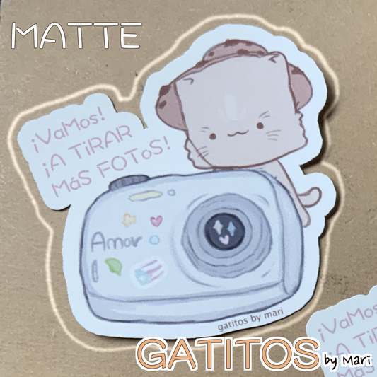 Sticker - Galletita - ¡Vamos! ¡A tirar más fotos! -  Gatitos by Mari