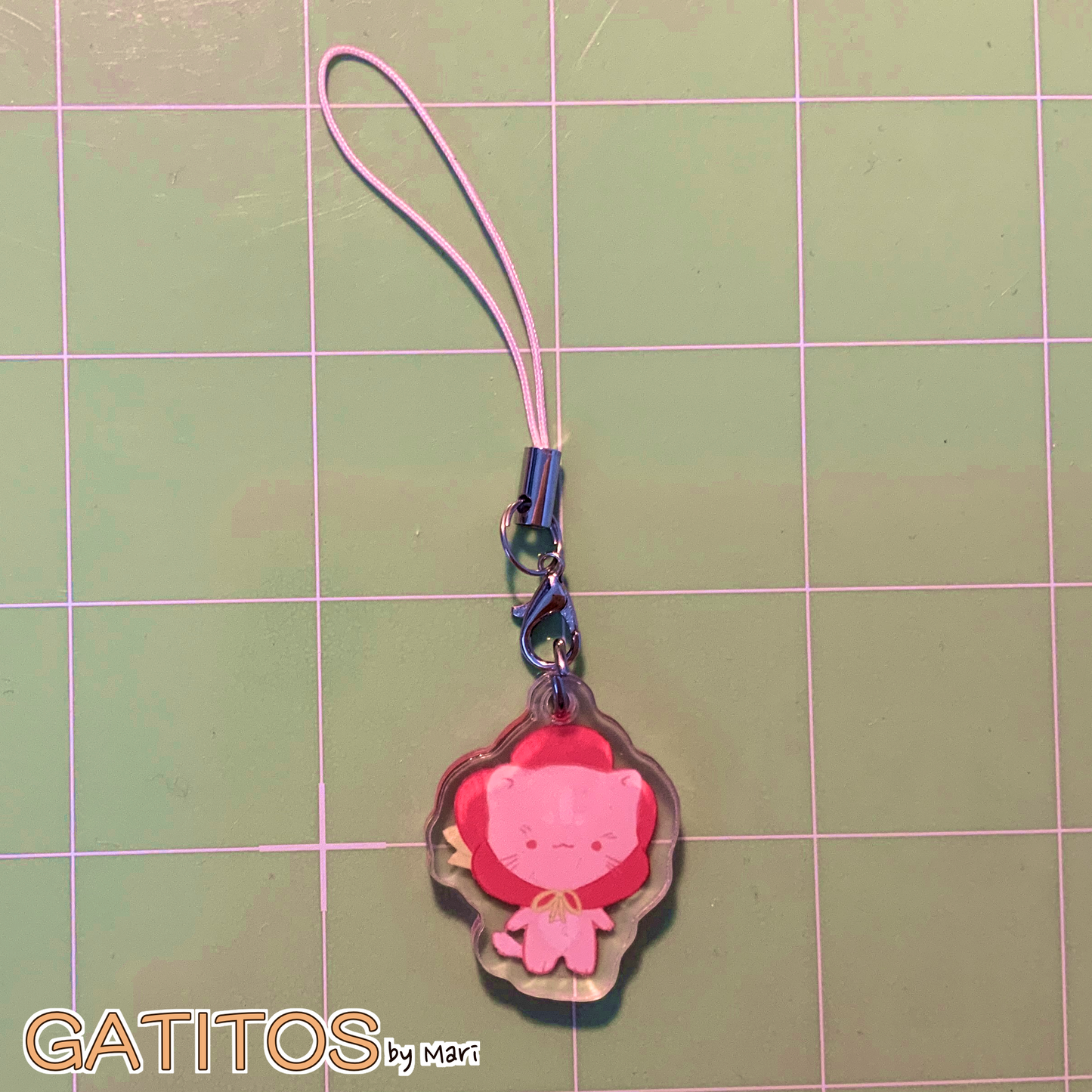 Main Crew Phone Charms - Clear Acrylic - Gatitos by Mari