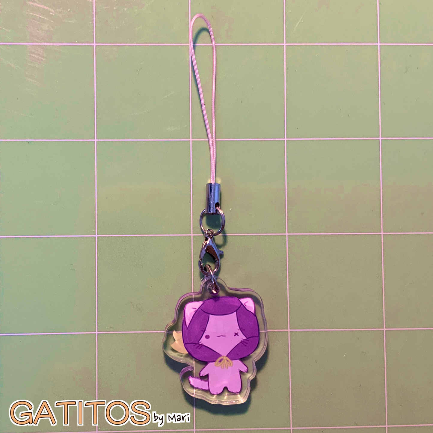 Main Crew Phone Charms - Clear Acrylic - Gatitos by Mari