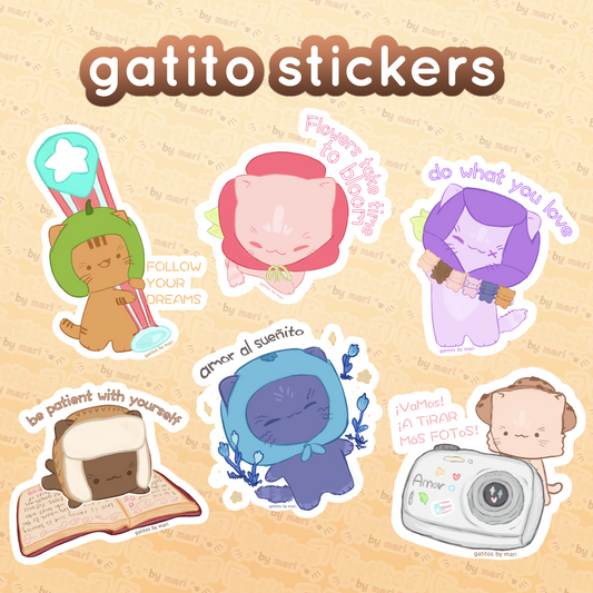 Stickers - Gatito Quotes Series 2 - Gatitos by Mari